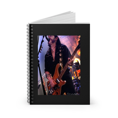 Lemmy Kilmister Motorhead Liverpool Uk S21 Spiral Notebook