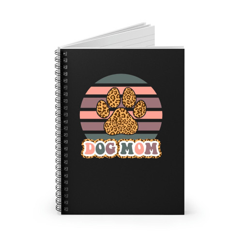 Leopard Dog Mom Spiral Notebook