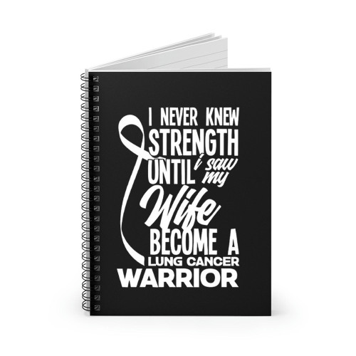 Lung Cancer Warrior Awareness Survivor Spiral Notebook