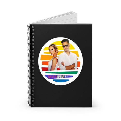 Magnum Miggy Sunset Magnum Pi Spiral Notebook