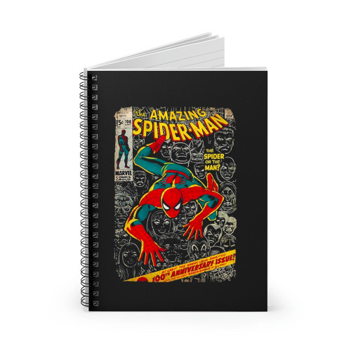 Marvel Spider-Man Comic Book Spiral Notebook