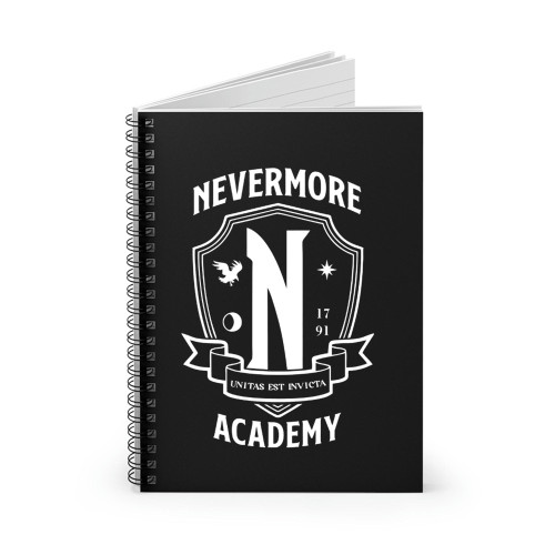 Nevermore Academy Wednesday Addams Spiral Notebook