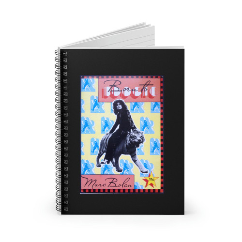Nostalgipalatset T Rex Marc Bolan Born To Boogie Souvenir Program 1972 Spiral Notebook