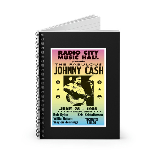 Per Diem Printing The Fabulous Johnny Cash Spiral Notebook