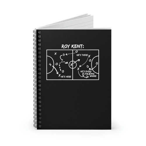 Roy Kent He'S Here He'S There Spiral Notebook