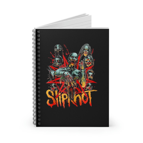 Slipknot Metal Band Psychosocial Spiral Notebook