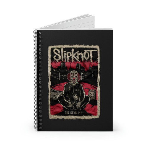 Slipknot Rock Band Metal Band Merch Spiral Notebook