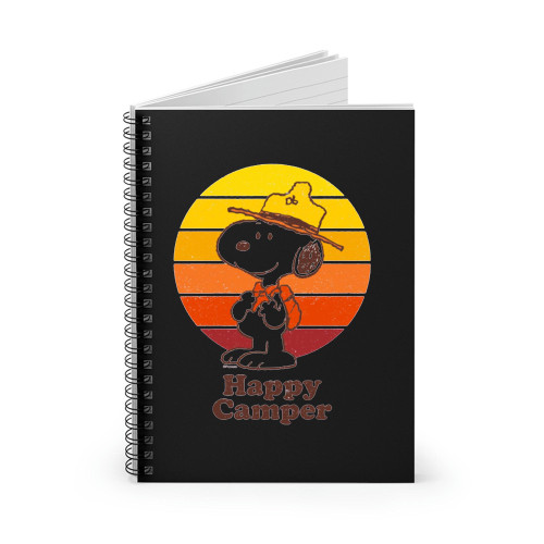 Snoopy Beagle Scout Happy Camper Spiral Notebook