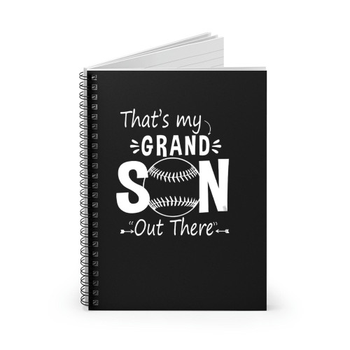 Thats My Grand Son Grandma Baseball Spiral Notebook