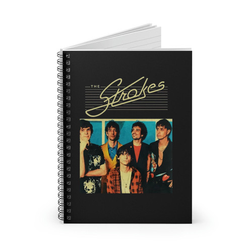 The Strokes Vintage Rock Bank Spiral Notebook