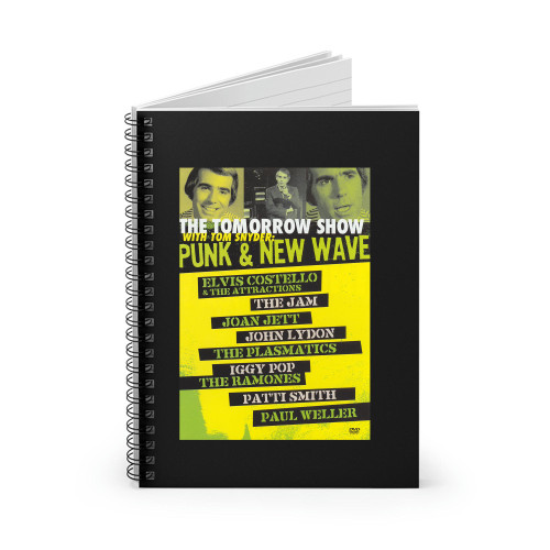 The Tomorrow Show With Tom Snyder Punk And New Wave Spiral Notebook