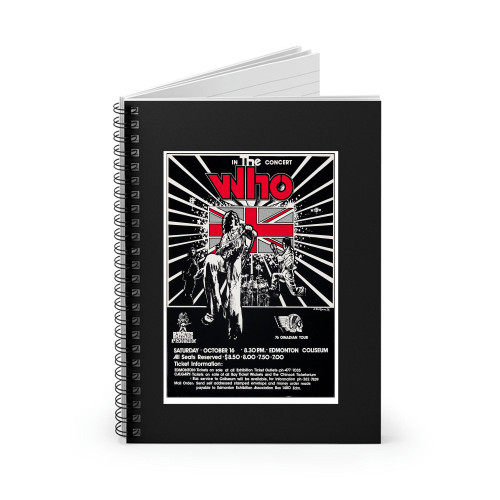 The Who In Concert Spiral Notebook