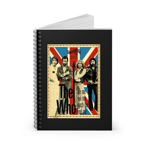 The Who Photo The Who Concert Roger Daltrey Pete Spiral Notebook