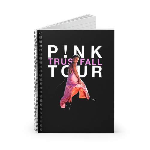 Trustfall Tour 2023 Pink On Tour Spiral Notebook