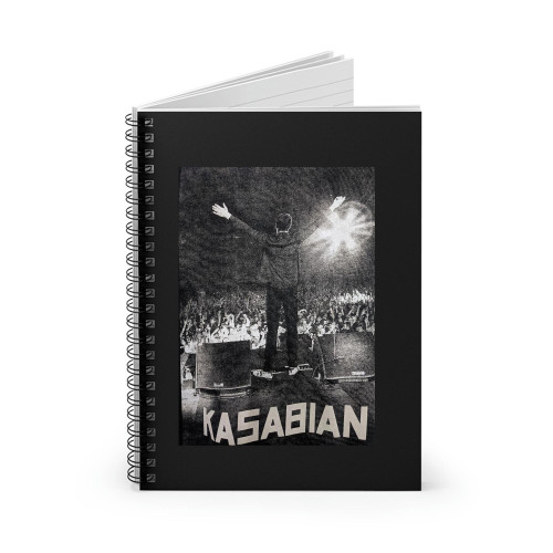 Vintage Band Kasabian Live Concert 2013 Alternative Pop Rock Metal Grunge Indie Britpop Tshirt Spiral Notebook