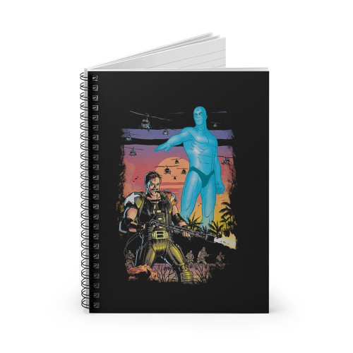 Watchmen Comedian And Dr Manhattan Spiral Notebook