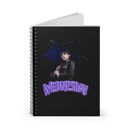 Wednesday Addams Family Jenna Ortega Spiral Notebook