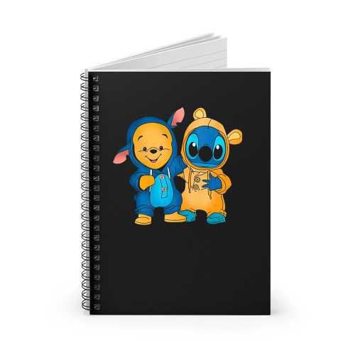 Winnie The Pooh And Stitch Best Spiral Notebook