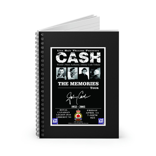 World'S Most Authentic Johnny Cash Tribute Spiral Notebook