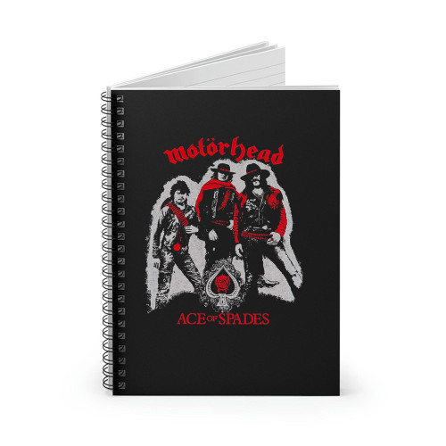Motorhead Ace Of Spades Cowboys 1 Spiral Notebook