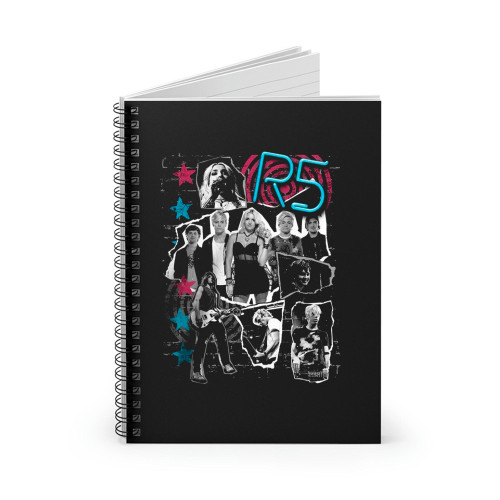 R5 Ladies Grunge Collage 1 Spiral Notebook