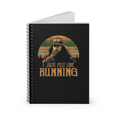 Retro Forrest Gump I Just Felt 1 Spiral Notebook