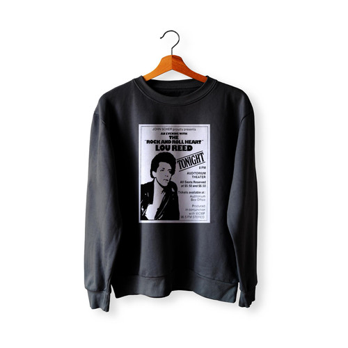 1976 Lou Reed At Auditorium Theatre Rochester New York United States  Sweatshirt Sweater