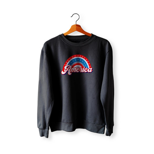 4Th Of July America Rainbow  Sweatshirt Sweater