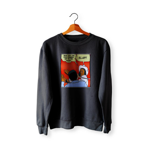 Dave Chappelle Slap Comic Meme Vintage  Sweatshirt Sweater