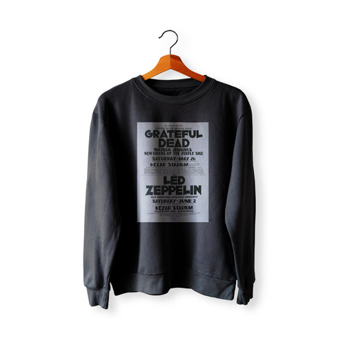Grateful Dead And Led Zeppelin Original Concert  Sweatshirt Sweater
