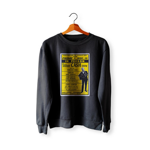 Johnny Cash 1968 Charleston Concert  Sweatshirt Sweater