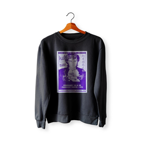 Kd Lang Vintage Concert From Paramount Theatre  Sweatshirt Sweater