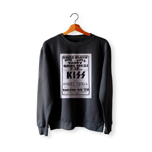 Kiss 1974 Halloween Rock And Roll Party Concert  Sweatshirt Sweater