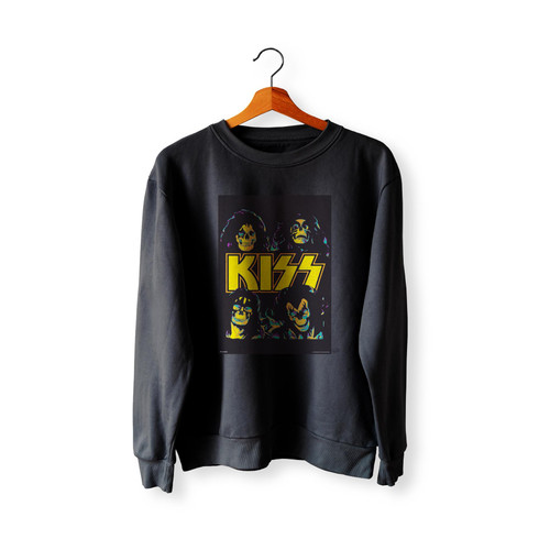 Kiss Band Merchandise Skulls Skeletons Merch Heavy Metal Music Retro Vintage 70S Kiss  Sweatshirt Sweater