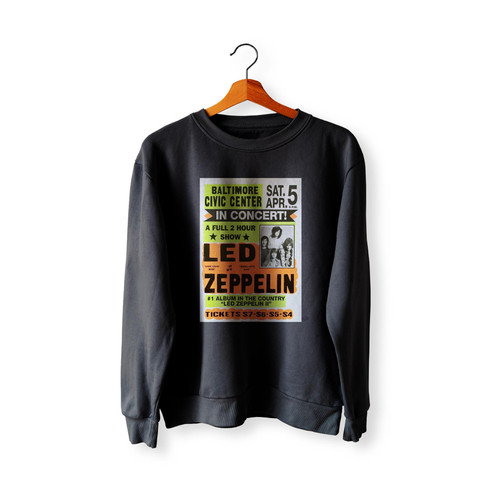 Led Zeppelin Live In Baltimore Concert Artist  Sweatshirt Sweater