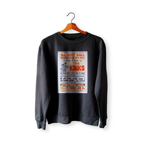 The Kinks 1965 All Day And All Of The Night British Concert  Sweatshirt Sweater