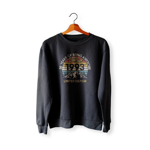 Vintage 1993 30Th Birthday 30 Years Of Being Awesome  Sweatshirt Sweater