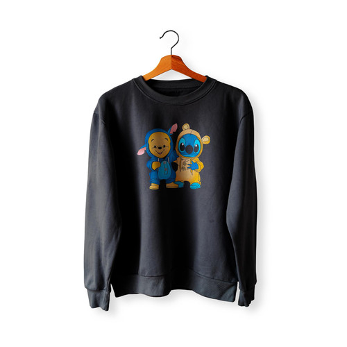 Winnie The Pooh And Stitch Best  Sweatshirt Sweater