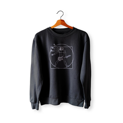 Da Vinci Vitruvian Man Guitar Rock 1  Sweatshirt Sweater