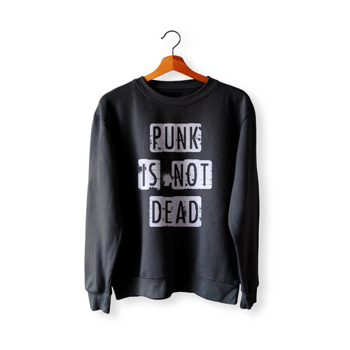 Punk Is Not Dead Fun Music Hip 1  Sweatshirt Sweater
