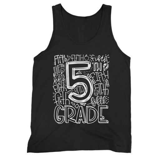 5Th Grade Typography Team Fifth Grade Teacher Back To School  Tank Top