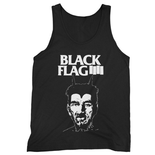 Black Flag Devil Vintage 80'S Band  Tank Top