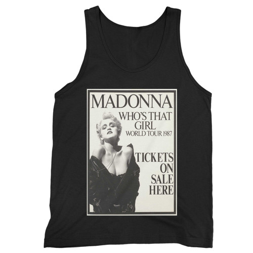 Bonhams Madonna A Concert  Tank Top For Who'S That Girl 1987  Tank Top