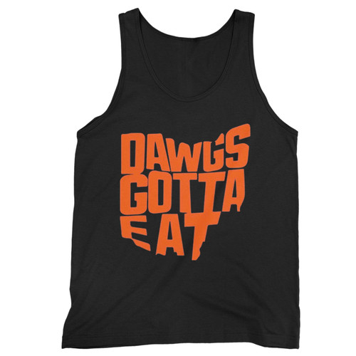 Cleveland Football Dawg Gotta Eat Cleveland Map Vintage  Tank Top
