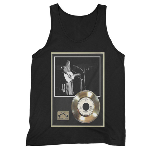 Joni Mitchell Help Me Gold 45 Record Ltd Edition Display Award Quality  Tank Top