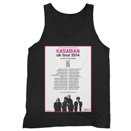Kasabian Maccabees Uk Tour 2014 Concert  Tank Top