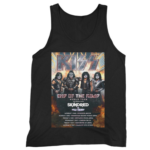 Kiss End Of The Road World 2023 Tour Uk Tour  Tank Top