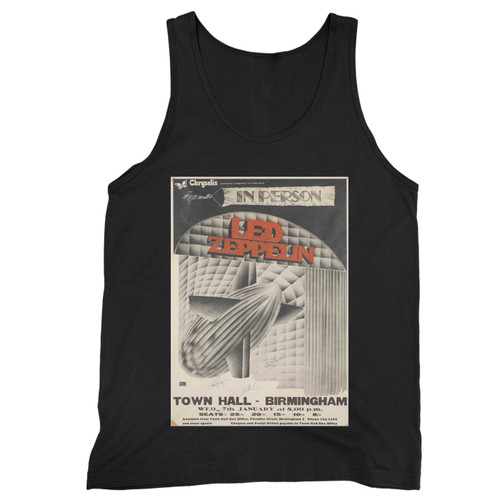 Led Zeppelin A Rare Uk 'In Person Led Zeppelin' Concert  Tank Top