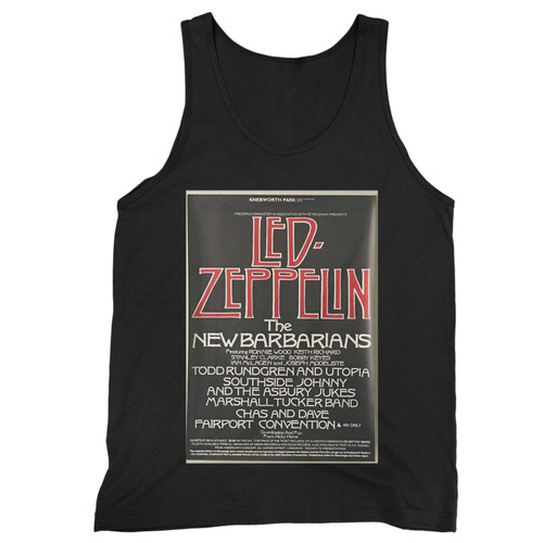 Led Zeppelin Knebworth Uk 1979 Reprint  Tank Top