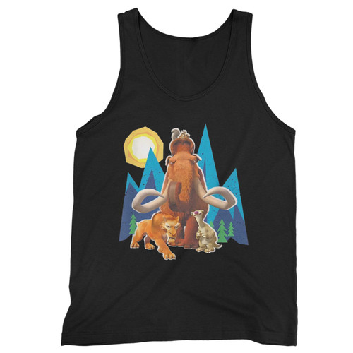 Manfred Diego Sid And Scrat Cutout  Tank Top